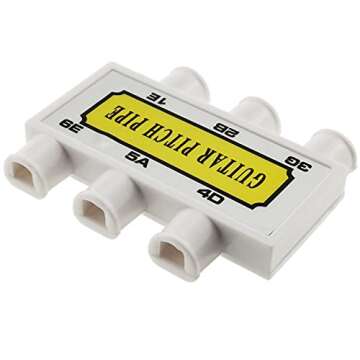 E-outstanding Guitar Pitch Pipe: 6 Tones with Metal Reeds