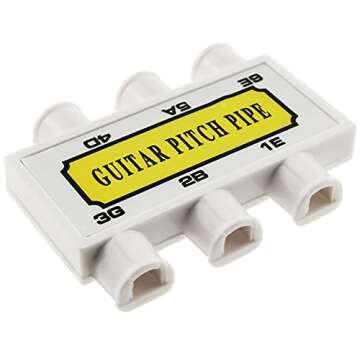 E-outstanding Guitar Pitch Pipe: 6 Tones with Metal Reeds