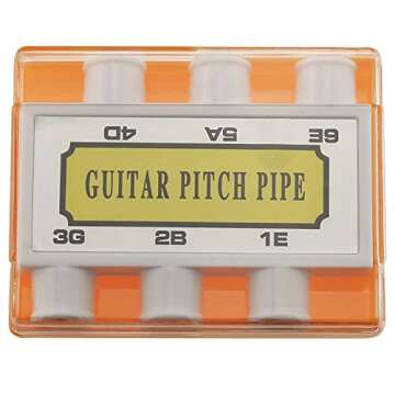E-outstanding Guitar Pitch Pipe: 6 Tones with Metal Reeds