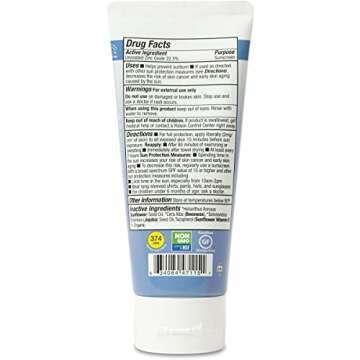 Badger - SPF 35 Clear Zinc Sport Sunscreen Cream - Unscented - Broad Spectrum Water Resistant Reef Safe Sunscreen, Natural Mineral Sunscreen with Organic Ingredients 2.9 fl oz