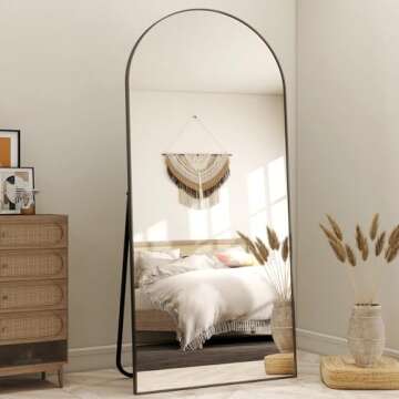 HARRITPURE 71"x30" Arched Full Length Mirror - Modern Home Decor