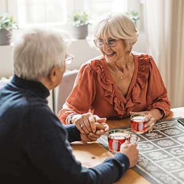 AMMON Tea Infuser 2 Pcs Tea Strainer Stainless Steel Mesh Tea Ball 2.1 Inch Loose Leaf Tea Steeper Tea Filter Infusers Tea Diffuser with Extended Chain Hook