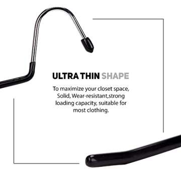 BuyDBest -Stainless Steel Hanger Set of 9, Heavy Duty Hanger, Hanger for Bedspreads, tablecloths, linens, Large Towels, Cloth Hanger, Blanket Hanger