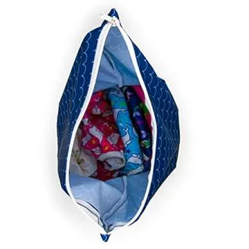 Wet Bag by BBLittles | Baby Cloth Diapers | Swimsuits | Breast Pump Parts | Gym Clothes | Travel | Toiletry Bag | Waterproof |Wet Dry Bag Keeps Things Dry. Keep in Your Diaper Bag or Purse.