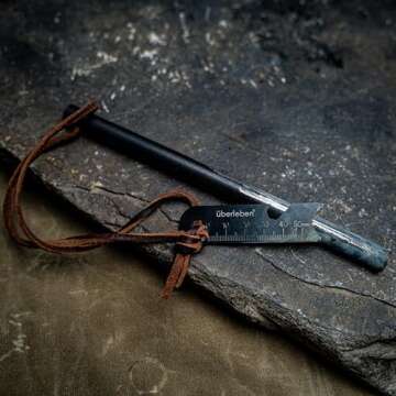 Durable Ferro Rod Fire Starter – 20,000 Strikes for Camping