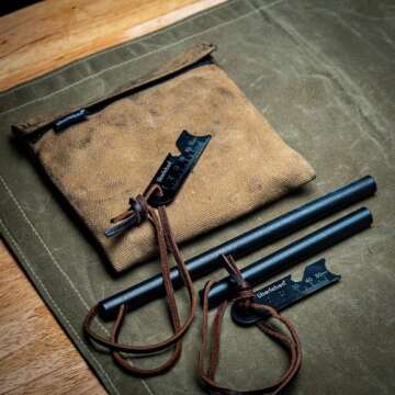 Durable Ferro Rod Fire Starter – 20,000 Strikes for Camping