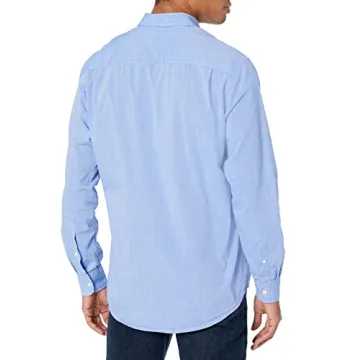 Men's Casual Poplin Shirt - French Blue, X-Small