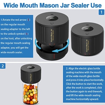Electric Mason Jar Vacuum Sealer Kit for Jars