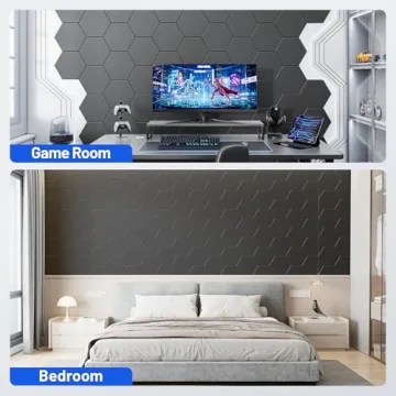 12 Pack Self-Adhesive Acoustic Panels for Noise Reduction