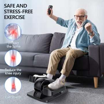 Ellipse Leg Exerciser for Quiet Under Desk Workouts