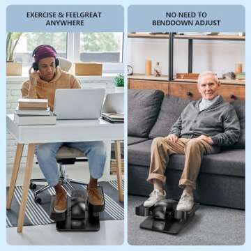 Ellipse Leg Exerciser for Quiet Under Desk Workouts