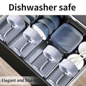 KMIGRUAN 11oz Large Vintage Coupe Glasses Set of 6,Ribbed Cocktail Glasses,Classic Espresso Martini Glasses,Margarita and Champagne Glasses for Bar,Wine,Dessert,Cocktail Glassware Gift Set