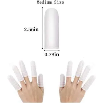 Zxfuture Disposable Latex Finger Cots - Protective Covers