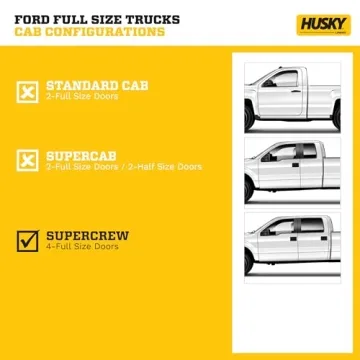 Husky X-act Contour Floor Mats for 2015-2024 Ford F-150