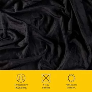 Big Blanket Co Original Stretch Black | Extra Large Blanket | 100 Square Feet | Soft, Giant Blanket That Fits The Whole Family | The Biggest, Best Blanket of 2025