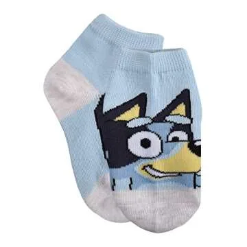Bluey Boys Quarter Socks, Grey, Medium US
