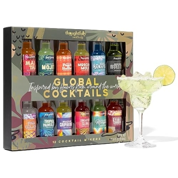 Thoughtfully Cocktails Global Mixer Set - 12 Exquisite Flavors