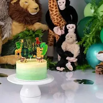 Wild One Jungle Cake Topper for Baby First Birthday