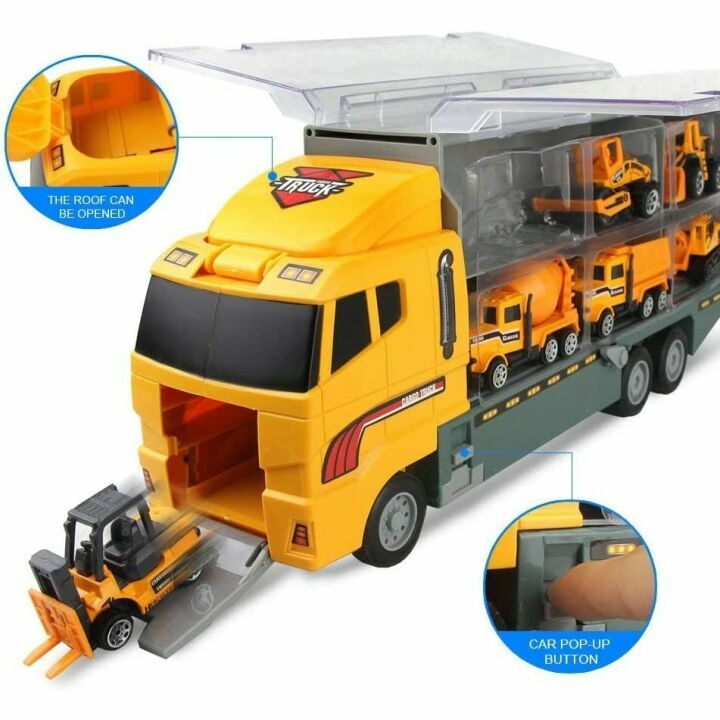 Jenilily Die-cast Construction Vehicle Set for Kids