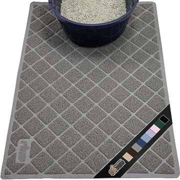 Gorilla Grip Cat Litter Box Mat, 35"x23", Ultimate Comfort & Protection for Cats