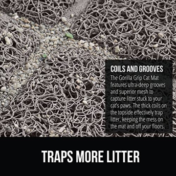 Gorilla Grip Cat Litter Box Mat for Easy Cleaning and Comfort