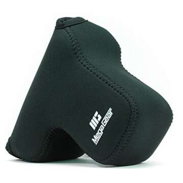 MegaGear MG1499 Sony Alpha A6400, A6500 (18-135mm) Ultra Light Neoprene Camera Case - Black, PU Leat...