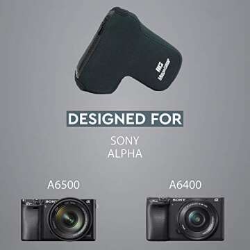 MegaGear Neoprene Camera Case for Sony Alpha A6400/A6500  - Lightweight Protection