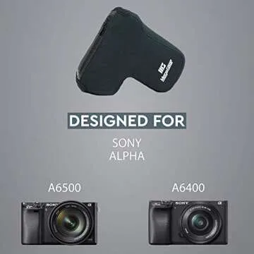 MegaGear Neoprene Camera Case for Sony Alpha A6400/A6500  - Lightweight Protection