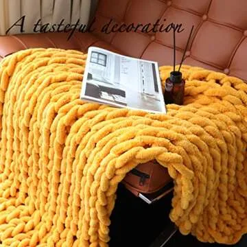 Maetoow Chenille Chunky Knit Blanket for Comfort and Style