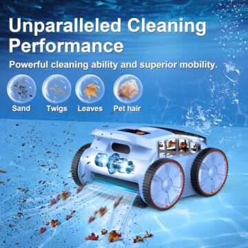 2025 New Innovative Cordless Robotic Pool Vacuum Cleaner with Smart Navigation and Long Runtime