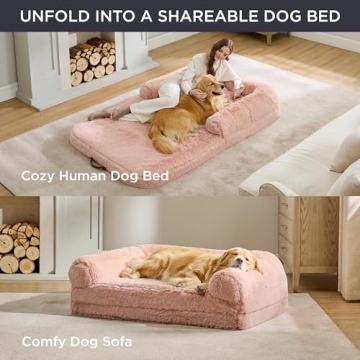 Bedsure Foldable Human Dog Bed for Adults & Pets