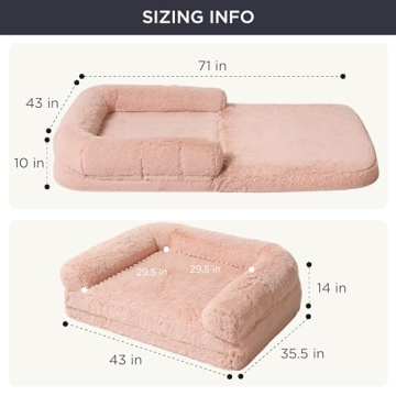 Bedsure Foldable Human Dog Bed for Adults & Pets