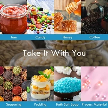 YEBODA 10oz Glass Storage Jars with Cork Lids 12 Pack