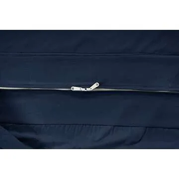 LANE LINEN Futon Covers Full Size, 100% Cotton Futon Slipcovers, Full Size Futon Mattress Cover for Futon Sofa Bed, Foldable Armless Sofa Cover, Zippered Futon Couch Cover - Dark Blue