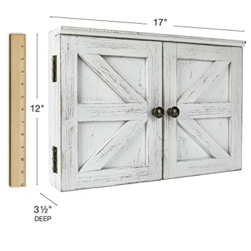 Rustic Magnetic Chalkboard & Corkboard Set Organizer 12" x 17"