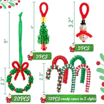 Holiday Beaded Ornament Crafts Kit for All Ages
