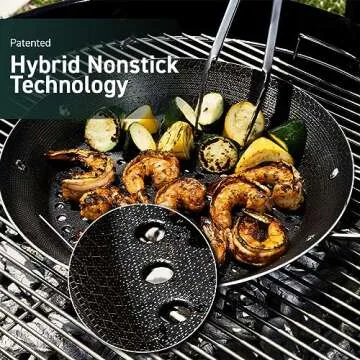 HexClad Nonstick BBQ Grill Pan - Durable and Versatile Cooking Solution