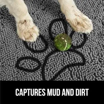 Gorilla Grip Soak Stopper Doormat for Muddy Paws 36x24
