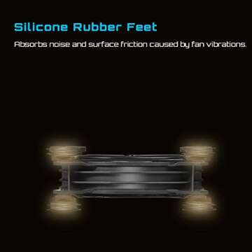 upHere USB Computer Fan Black,Dual 120mm Fan,Silent Fan for Computer Cases Computer Cabinet PlayStation Xbox Cooling,U1203