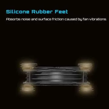 upHere USB Computer Fan Black,Dual 120mm Fan,Silent Fan for Computer Cases Computer Cabinet PlayStation Xbox Cooling,U1203