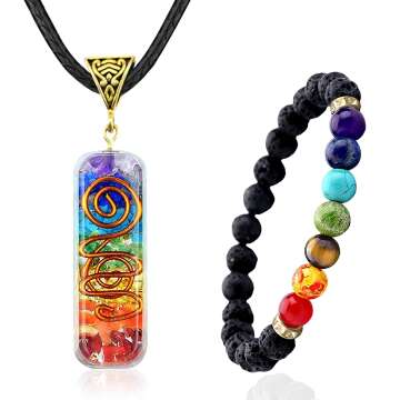 7 Chakra Healing Necklace & Bracelet Set for Everyone