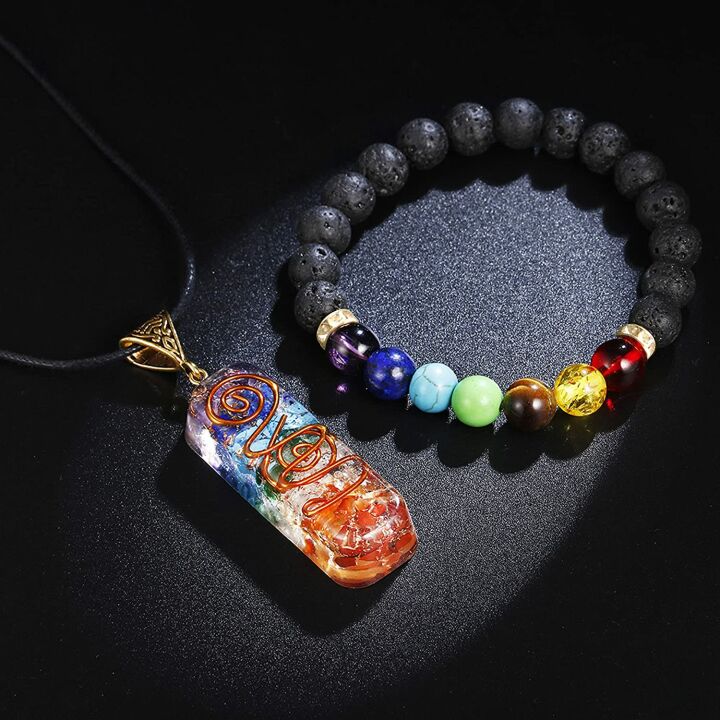 7 Chakra Healing Necklace & Bracelet Set for Everyone