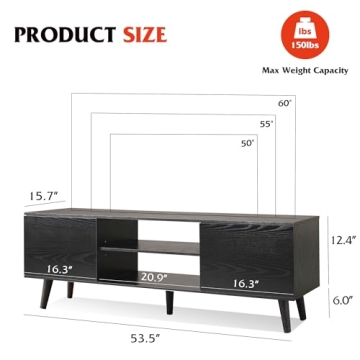 WLIVE Rustic TV Stand for 55-60 inch TVs