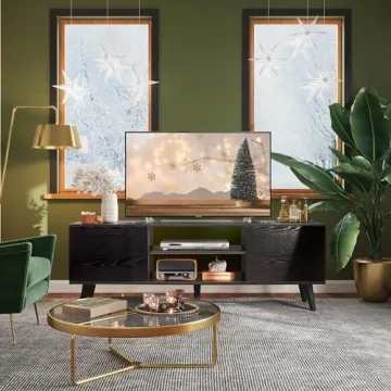 WLIVE Rustic TV Stand for 55-60 inch TVs