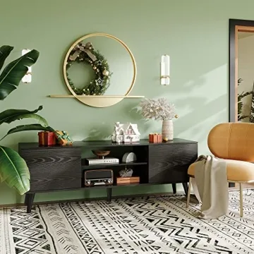 WLIVE Rustic TV Stand for 55-60 inch TVs