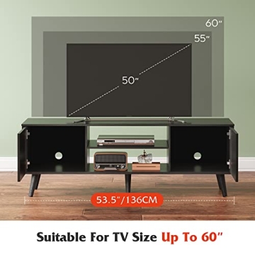 WLIVE Rustic TV Stand for 55-60 inch TVs