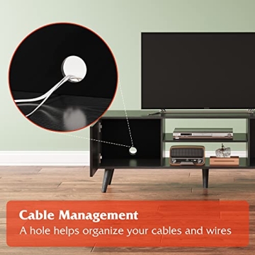 WLIVE Rustic TV Stand for 55-60 inch TVs