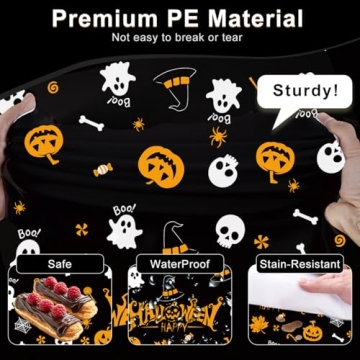 Tbsone Halloween Tablecloths - 3 Pack for Festive Decor