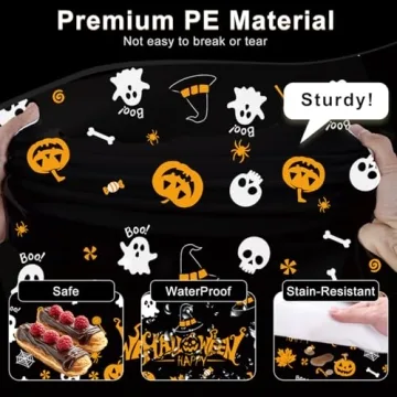 Tbsone Halloween Tablecloths - 3 Pack for Festive Decor