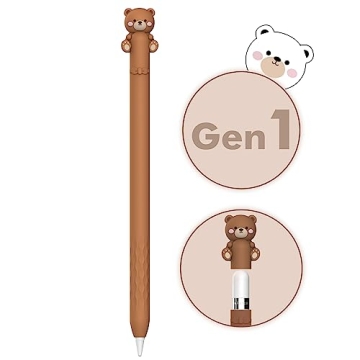 NIUTRENDZ Cute Cow Apple Pencil Case for Apple Pencil 2nd Generation Case Silicone Protective Cover ...